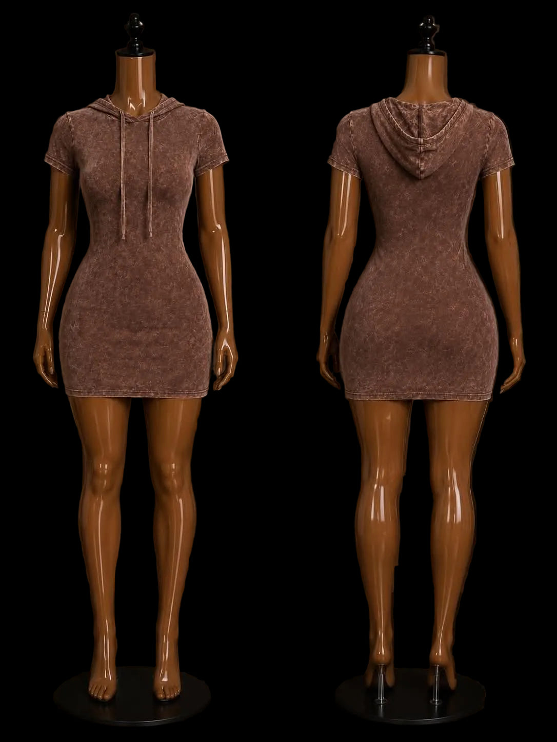Mocha Mood Hooded Dress