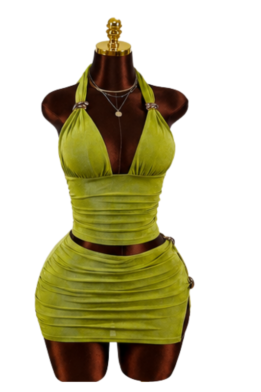 Lime Luxe Skirt Set