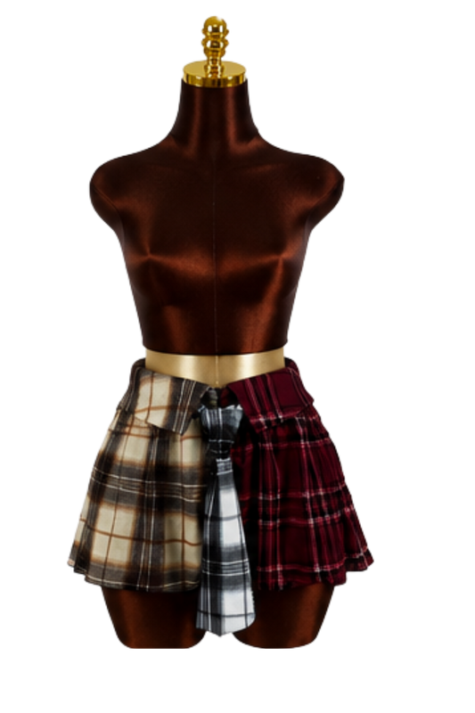 Prep School Plaid Skirt