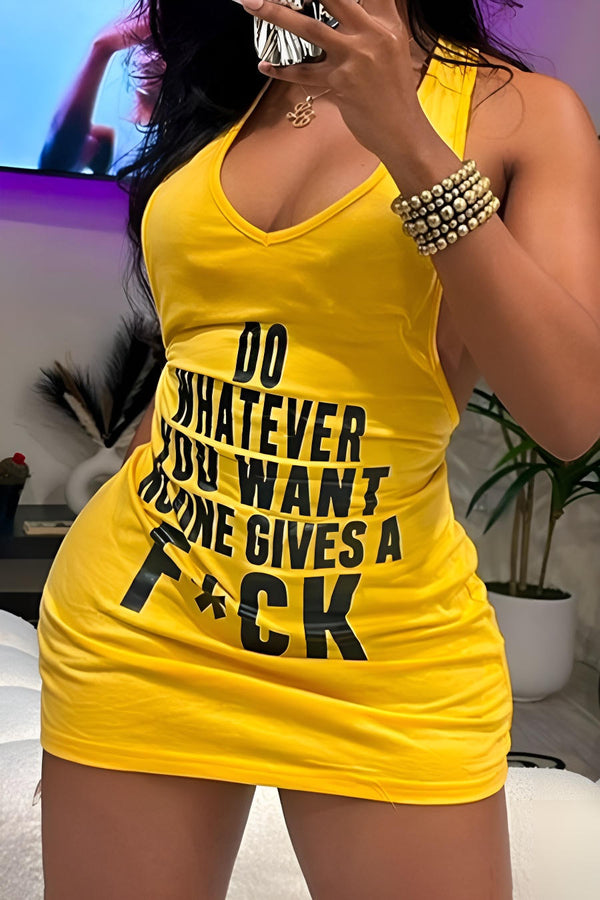 Do Whatever Graphic Dress