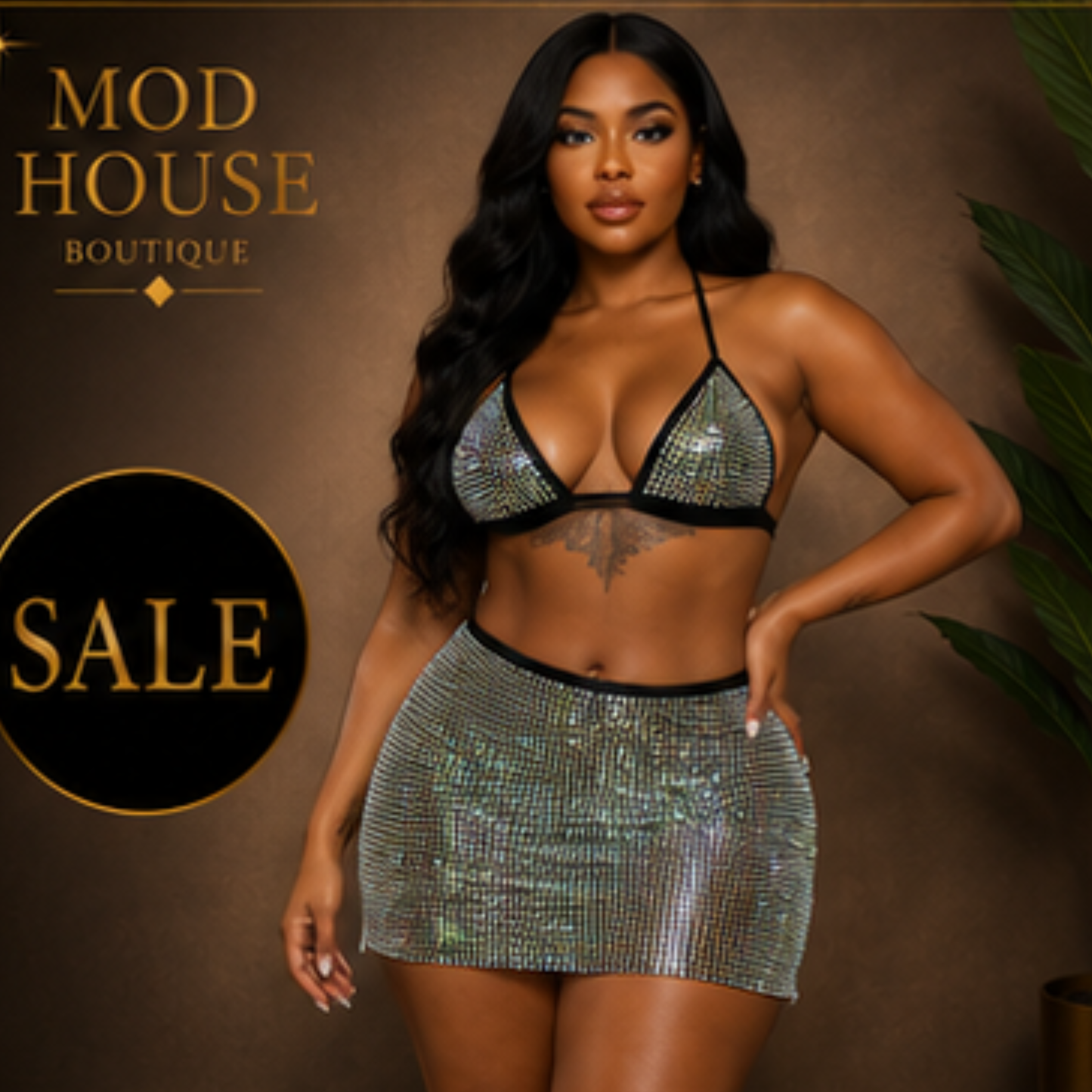 Disco Sparkle Two Piece Set